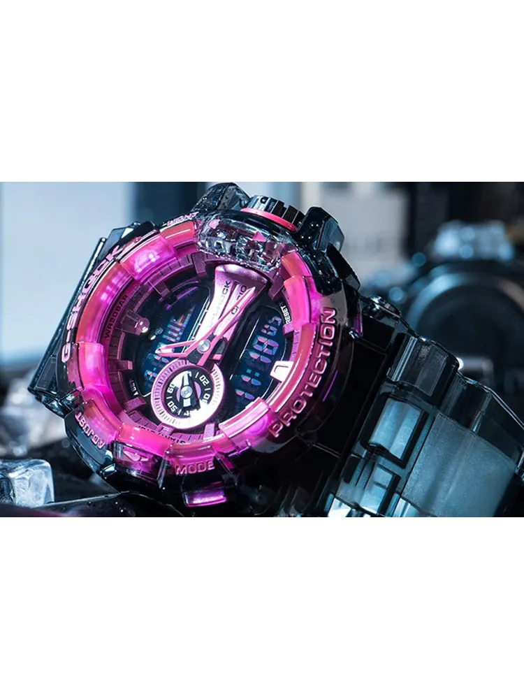 Часы CASIO G-Shock Analog-Digital 'Black Pink' — изображение 4 из 5, оттенок черный розовый