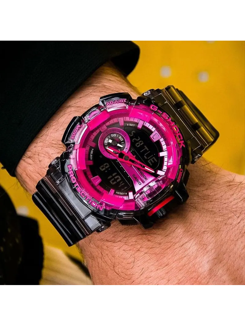 Часы CASIO G-Shock Analog-Digital 'Black Pink' — изображение 5 из 5, оттенок черный розовый