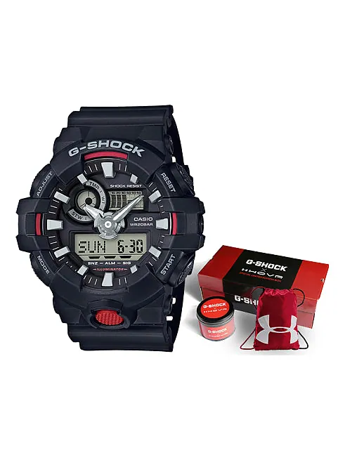 Часы CASIO G-Shock Analog-Digital 'Black' — изображение 1 из 4, оттенок черный