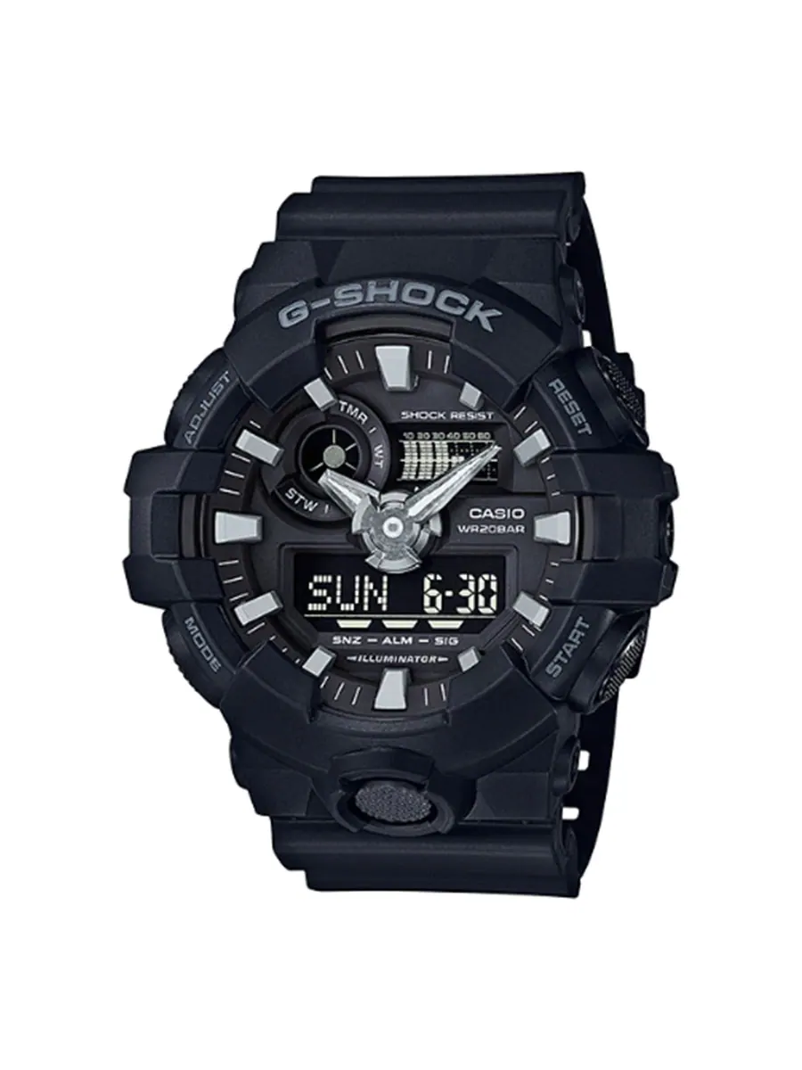 Часы CASIO G-Shock Analog-Digital 'Black' — изображение 1 из 7, оттенок черный