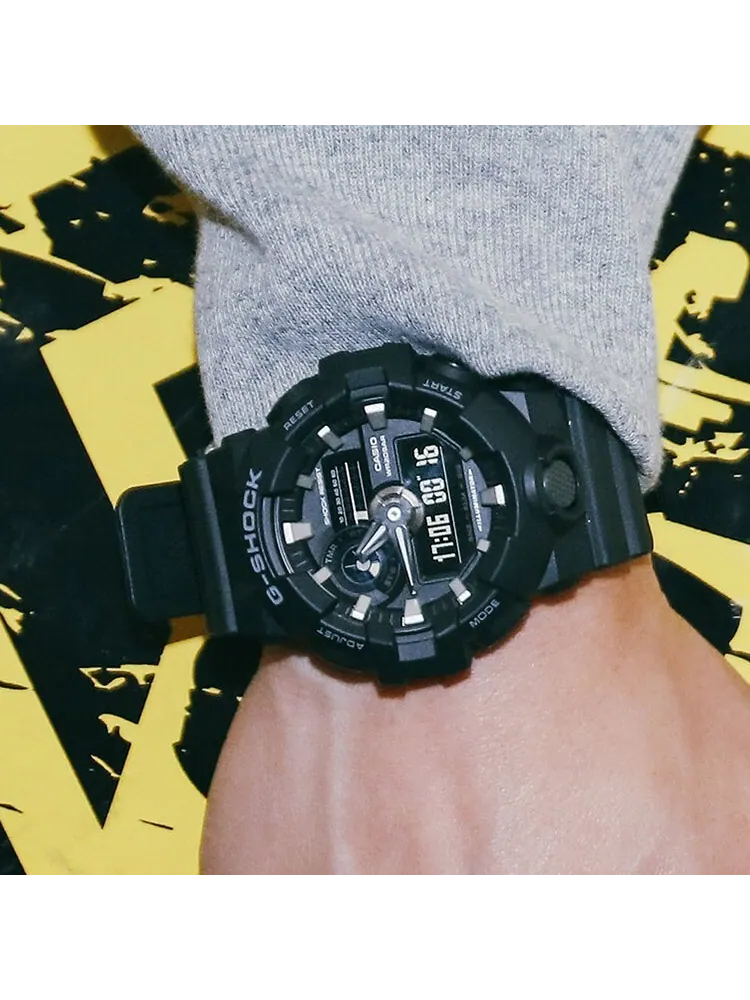 Часы CASIO G-Shock Analog-Digital 'Black' — изображение 2 из 7, оттенок черный