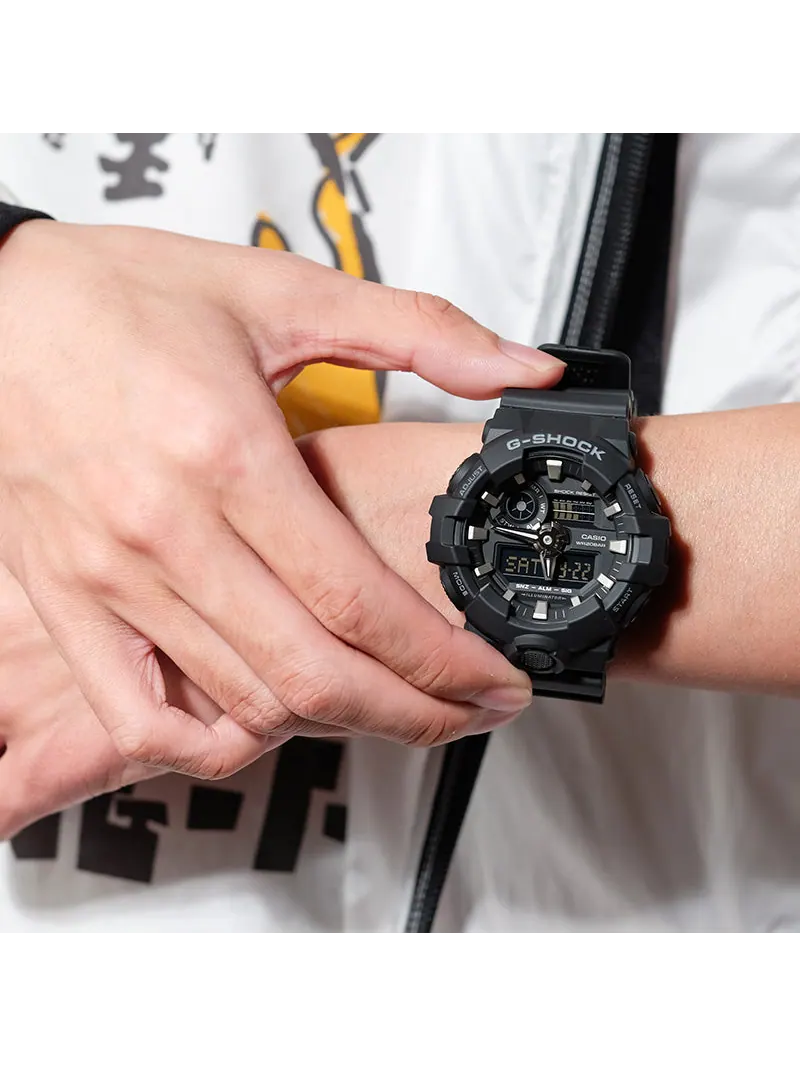 Часы CASIO G-Shock Analog-Digital 'Black' — изображение 4 из 7, оттенок черный