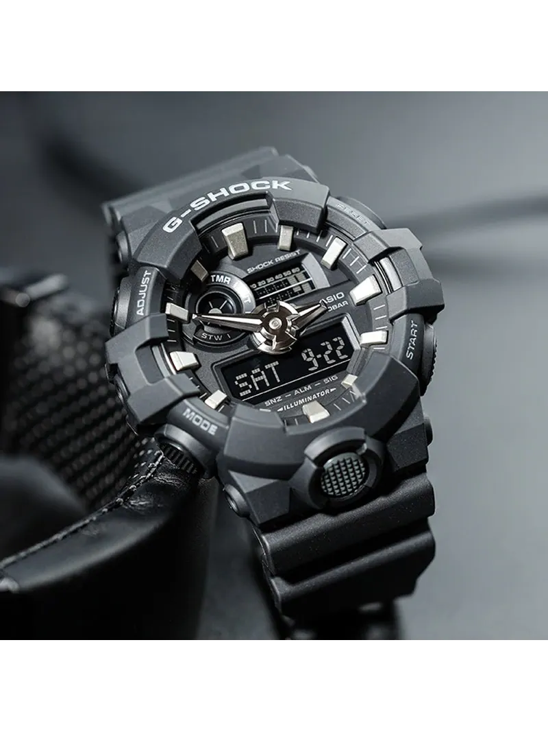 Часы CASIO G-Shock Analog-Digital 'Black' — изображение 5 из 7, оттенок черный