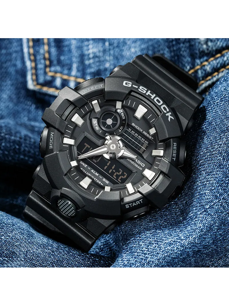 Часы CASIO G-Shock Analog-Digital 'Black' — изображение 6 из 7, оттенок черный
