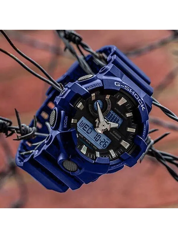 Часы CASIO G-Shock Analog-Digital 'Blue' — изображение 3 из 4, оттенок синий