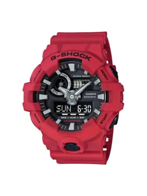 Часы CASIO G-Shock Analog-Digital 'Red' — изображение 1 из 10, оттенок красный