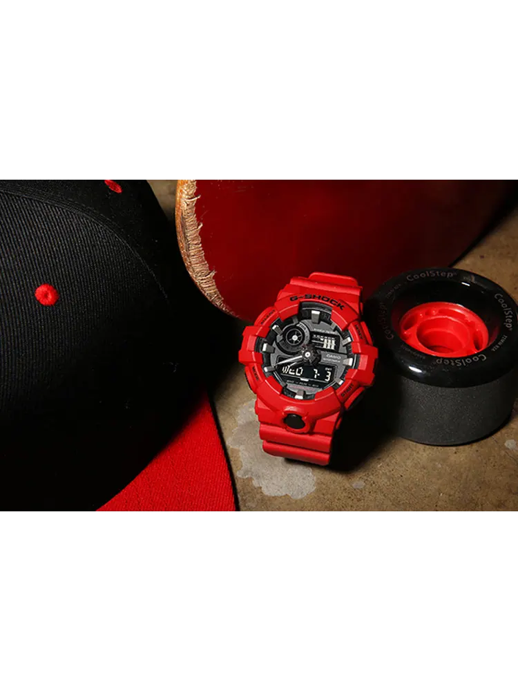Часы CASIO G-Shock Analog-Digital 'Red' — изображение 3 из 10, оттенок красный