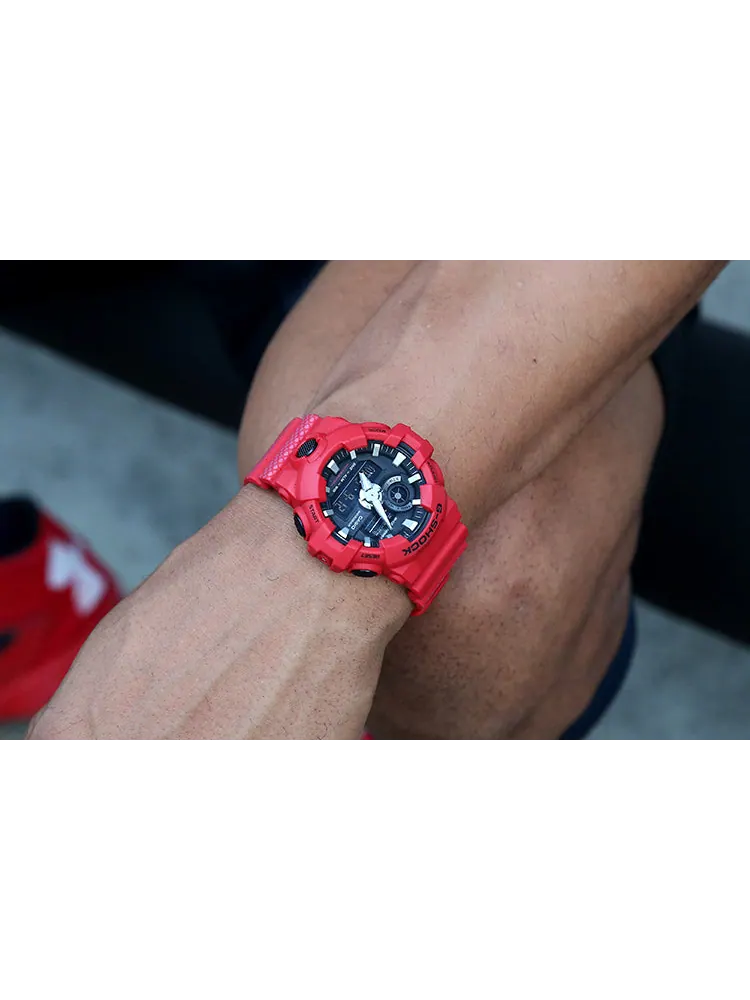 Часы CASIO G-Shock Analog-Digital 'Red' — изображение 4 из 10, оттенок красный