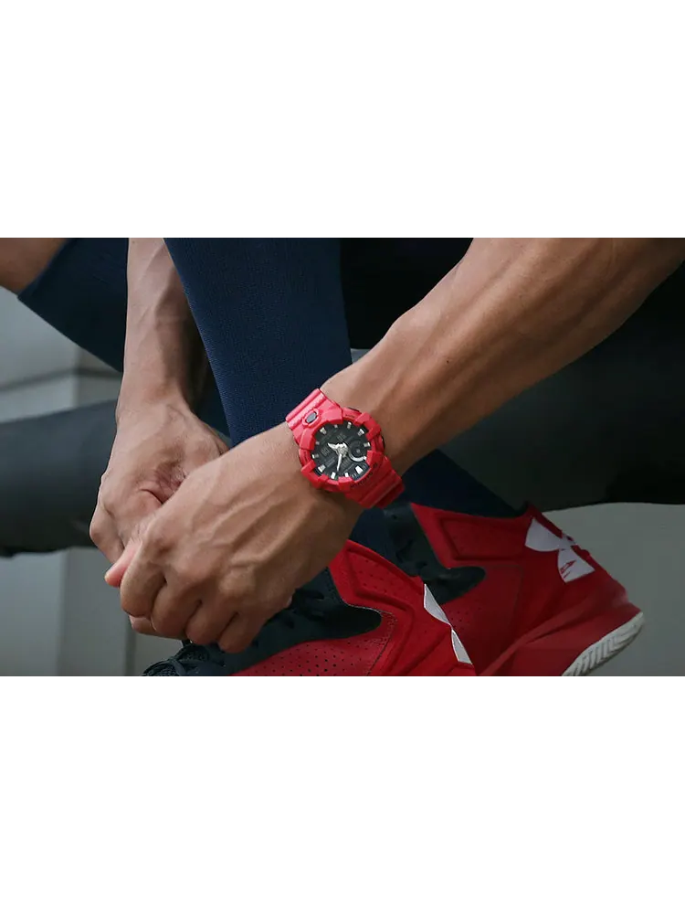 Часы CASIO G-Shock Analog-Digital 'Red' — изображение 5 из 10, оттенок красный