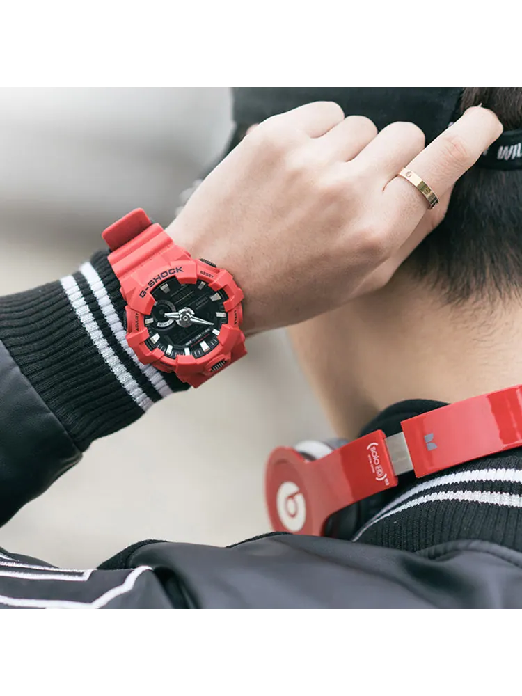Часы CASIO G-Shock Analog-Digital 'Red' — изображение 10 из 10, оттенок красный