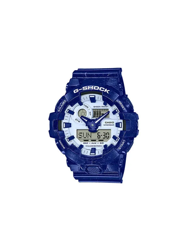 Часы CASIO G-Shock Analog-Digital 'Blue' — изображение 2 из 4, оттенок синий