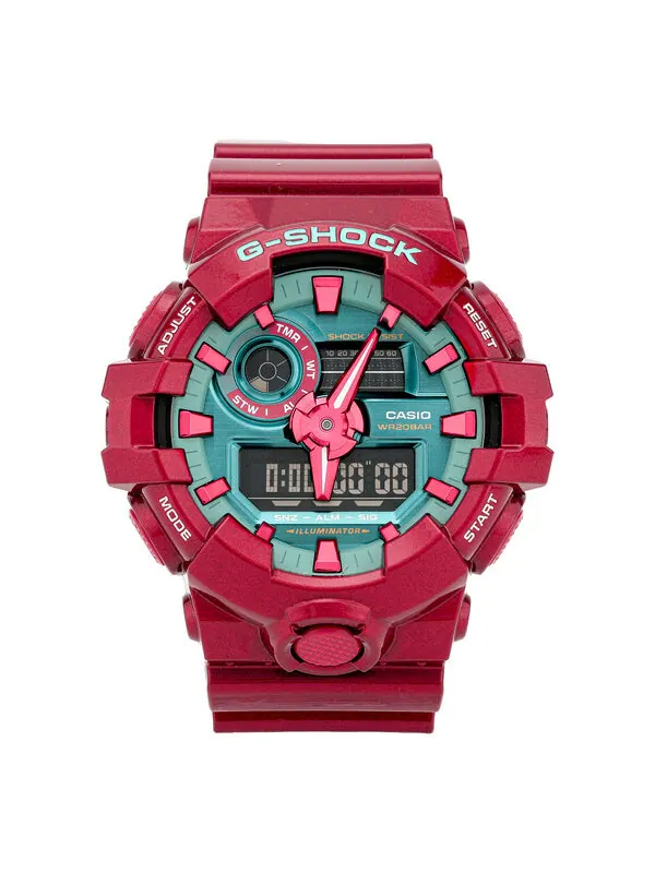 Часы CASIO G-Shock Analog-Digital 'Red' — изображение 1 из 3, оттенок красный