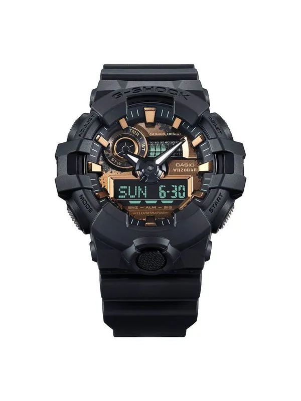 Часы g-shock digital-analog 'black copper' Casio — изображение 1 из 4, оттенок черный