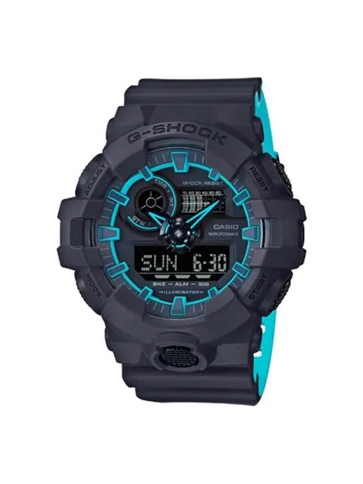 Часы CASIO G-Shock Analog-Digital 'Black' — изображение 1 из 4, оттенок сине-черный