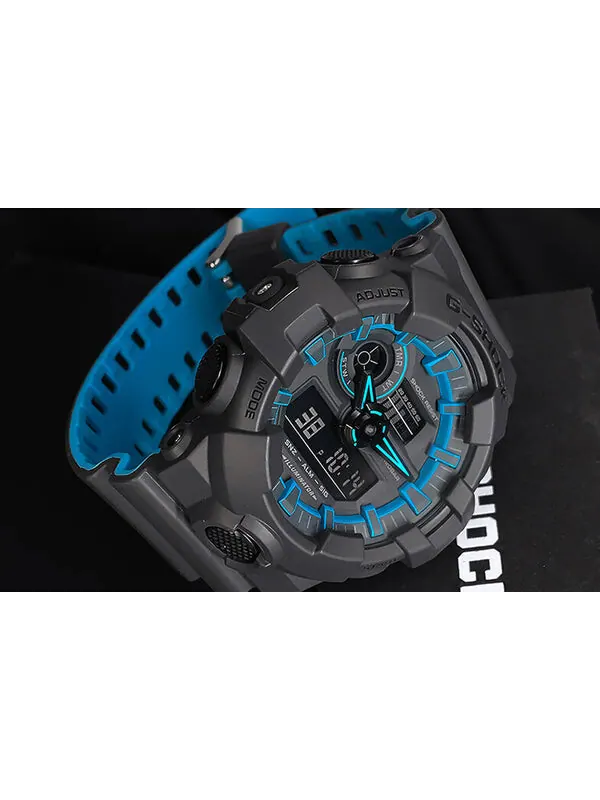 Часы CASIO G-Shock Analog-Digital 'Black' — изображение 2 из 4, оттенок сине-черный