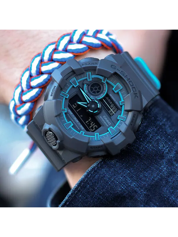 Часы CASIO G-Shock Analog-Digital 'Black' — изображение 3 из 4, оттенок сине-черный