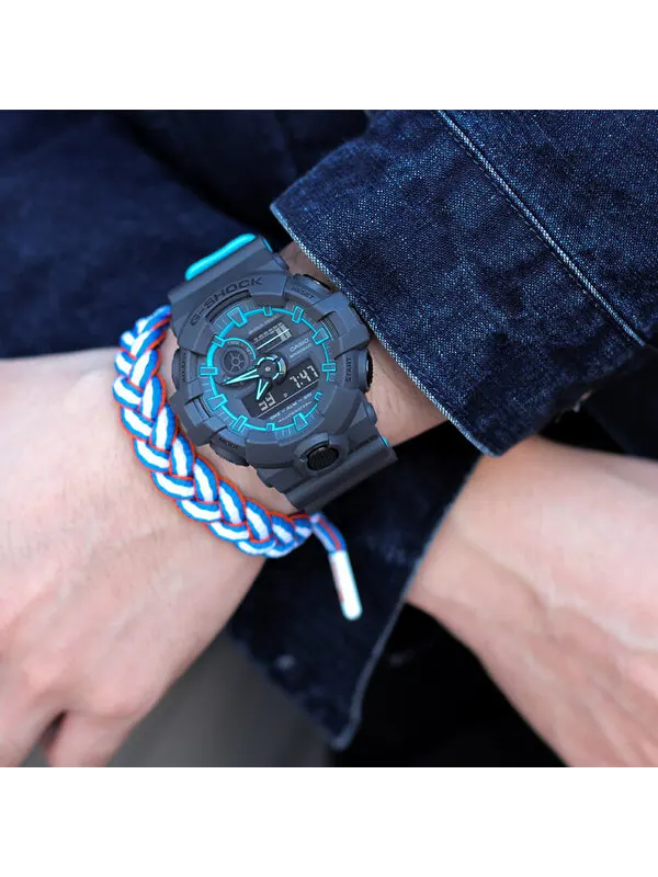 Часы CASIO G-Shock Analog-Digital 'Black' — изображение 4 из 4, оттенок сине-черный
