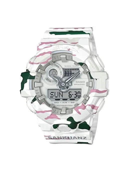 Часы CASIO G-Shock Analog-Digital 'White' — изображение 1 из 2, оттенок белый