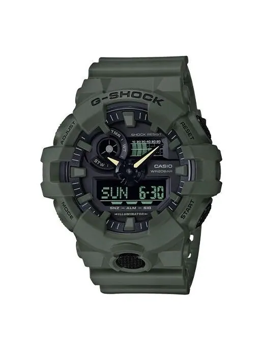 Часы CASIO G-Shock Analog-Digital 'Green' — изображение 1 из 3, оттенок зеленый