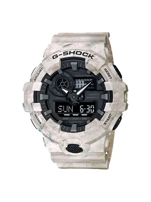 Часы CASIO G-Shock Analog-Digital 'White' — изображение 1 из 4, оттенок белый