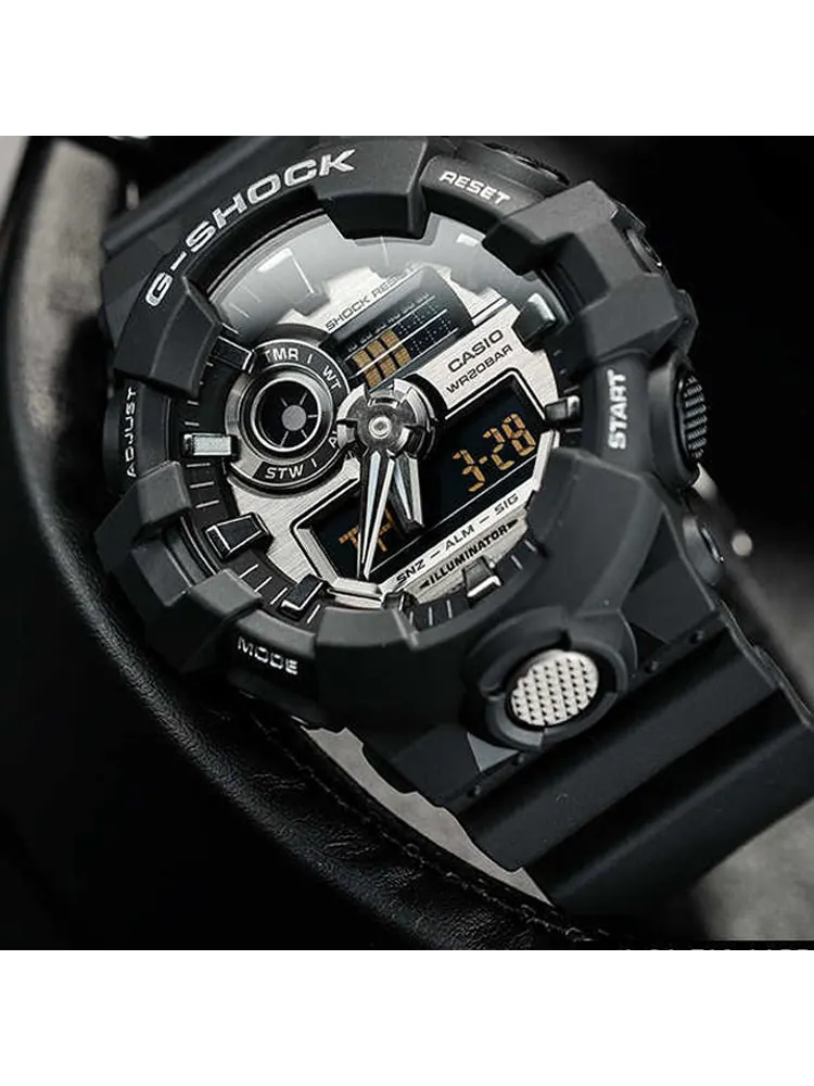 Часы CASIO G-Shock Analog-Digital 'Black' — изображение 2 из 4, оттенок черный