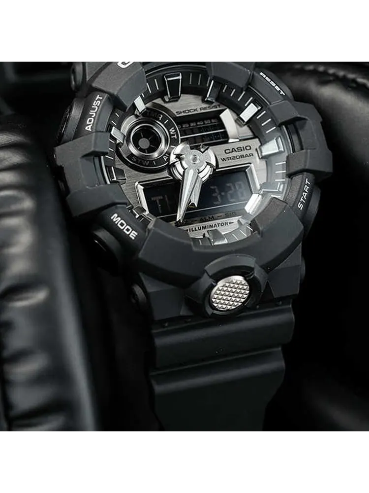 Часы CASIO G-Shock Analog-Digital 'Black' — изображение 3 из 4, оттенок черный