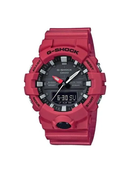 Часы CASIO G-Shock Analog-Digital 'Red' — изображение 1 из 4, оттенок красный