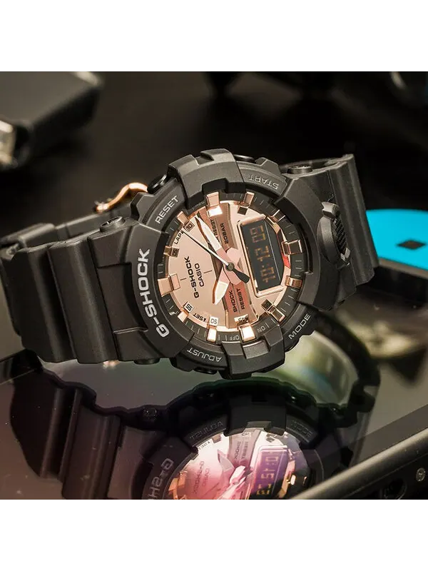 Часы CASIO G-Shock Analog-Digital 'Black' — изображение 2 из 4, оттенок золотистый