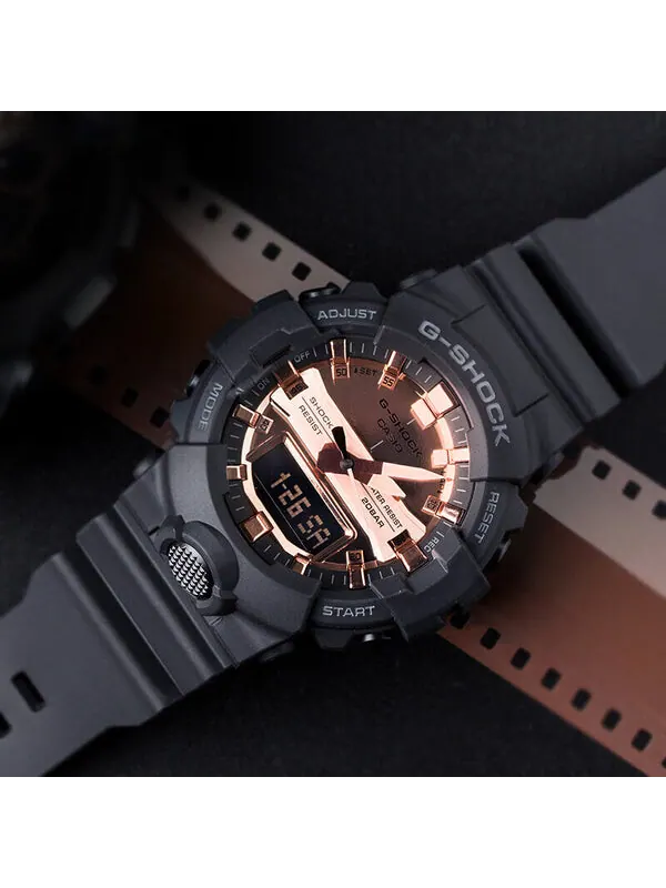 Часы CASIO G-Shock Analog-Digital 'Black' — изображение 4 из 4, оттенок золотистый