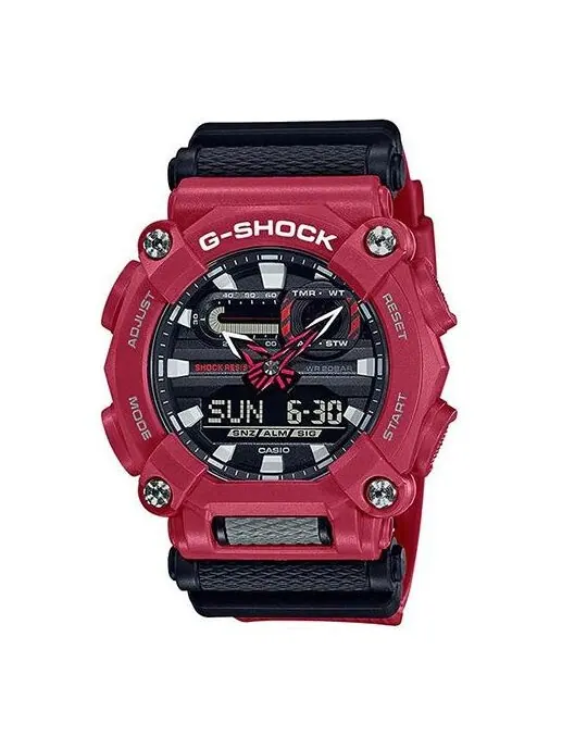 Часы CASIO G-Shock Analog-Digital 'Red' — изображение 1 из 4, оттенок черный