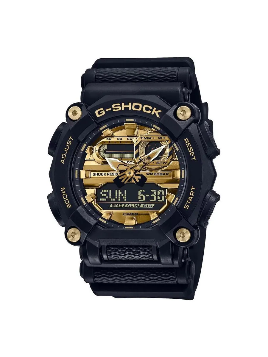 Часы CASIO G-Shock Analog-Digital 'Black Gold' — изображение 1 из 3, оттенок черный золотистый