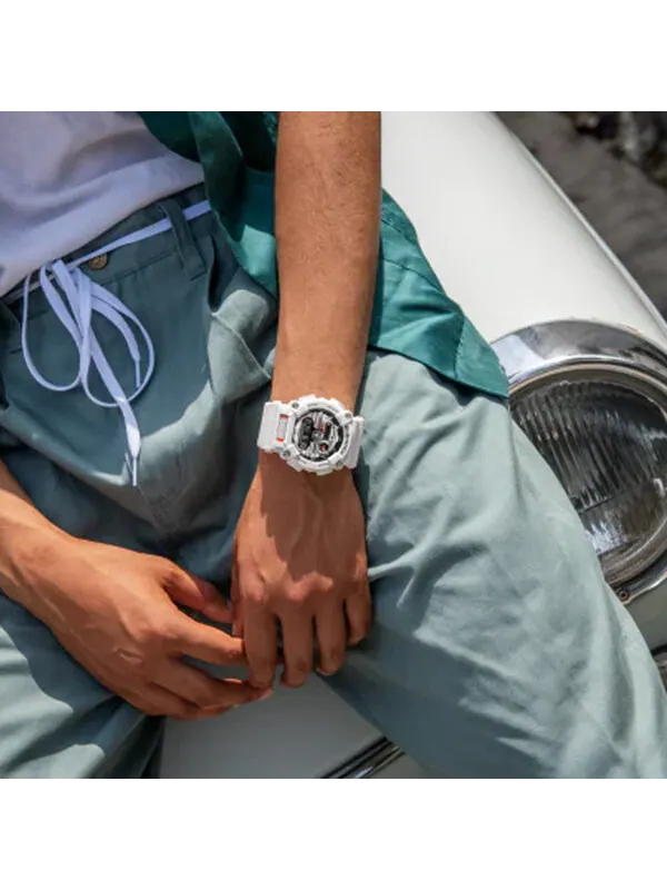 Часы CASIO G-Shock Analog-Digital 'White' — изображение 4 из 4, оттенок белый