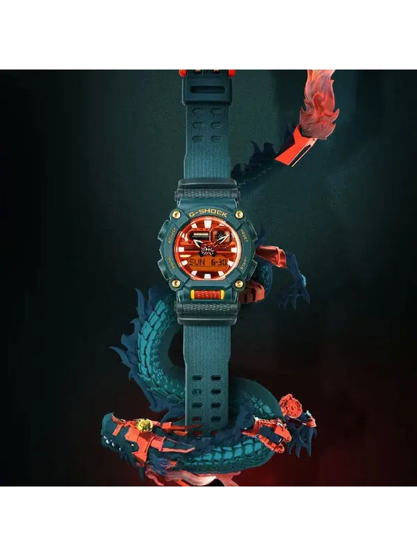 Часы CASIO G-Shock Analog-Digital 'Green' — изображение 4 из 4, оттенок темный зеленый