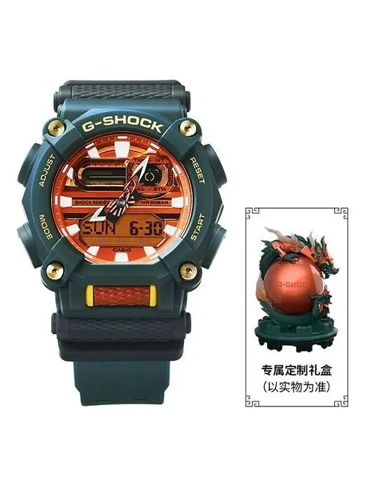 Часы CASIO G-Shock Analog-Digital 'Green' — изображение 1 из 4, оттенок зеленый