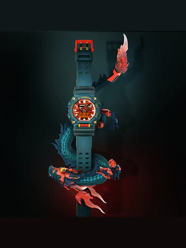 Часы CASIO G-Shock Analog-Digital 'Green' — изображение 3 из 4, оттенок зеленый