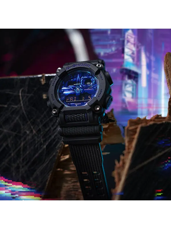 Часы CASIO G-Shock Analog-Digital 'Black' — изображение 4 из 4, оттенок черный