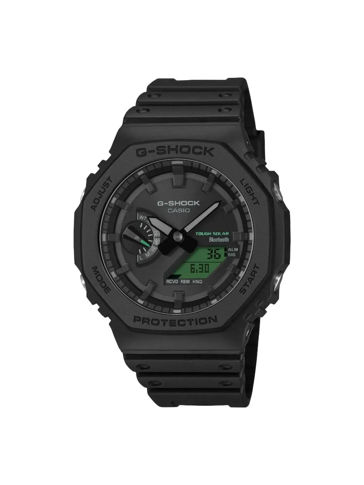 Мужские часы с солнечной батареей G-Shock Black Green CASIO — изображение 1 из 5, оттенок черный