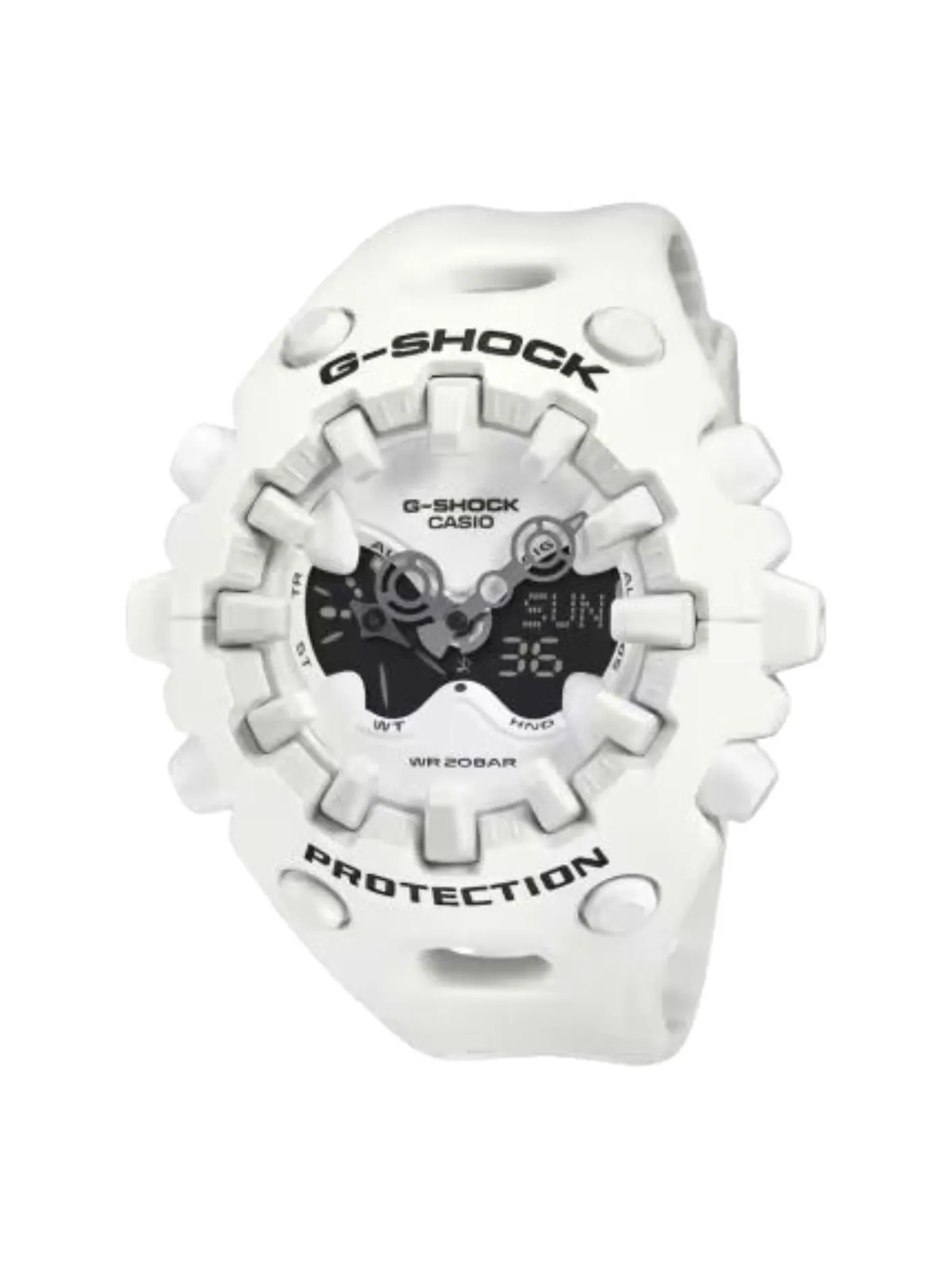 Casio G-Shock GA-V01 Series Аналогово-цифровые часы, белый цвет, модель — изображение 1 из 3