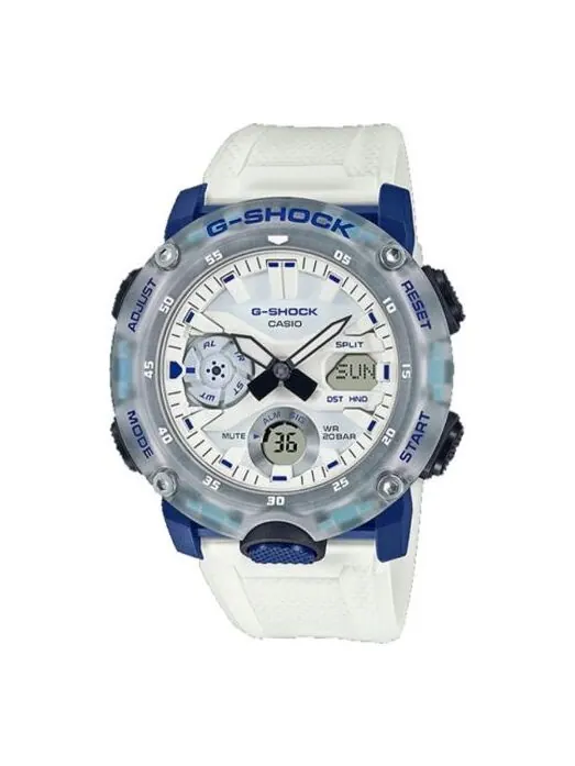 Часы CASIO G-Shock Analog-Digital 'White Blue' — изображение 1 из 1, оттенок белый