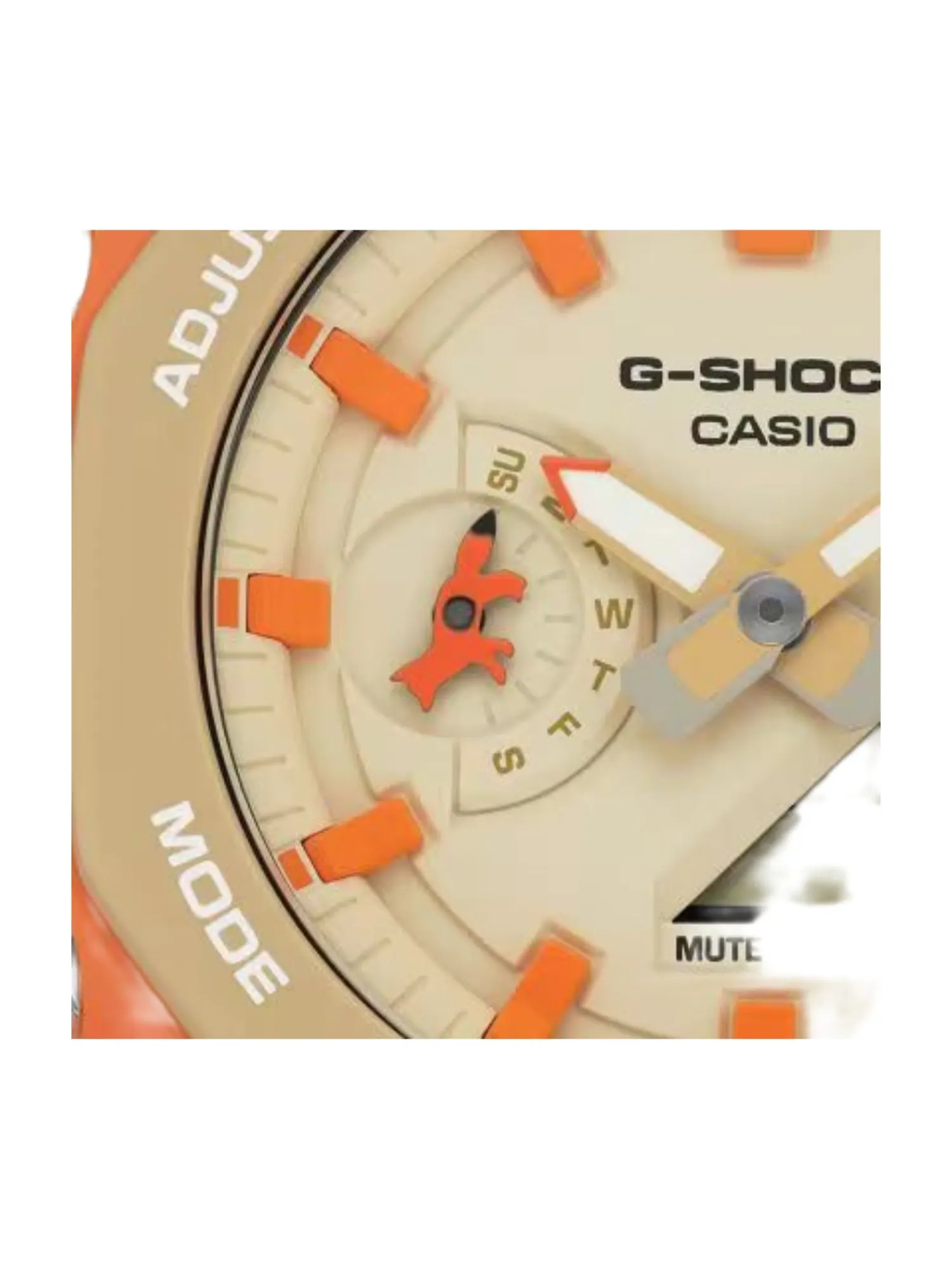 Casio x Maison Kitsuné G-SHOCK 2100 Series 'Orange' — изображение 3 из 5, оттенок оранжевый