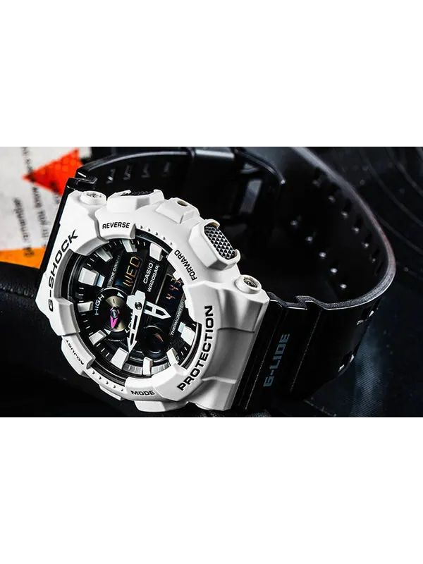 Часы CASIO G-Shock Analog-Digital 'White' — изображение 3 из 4, оттенок черный белый