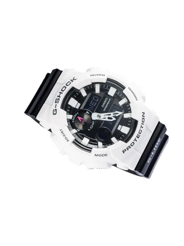 Часы CASIO G-Shock Analog-Digital 'White' — изображение 4 из 4, оттенок черный белый