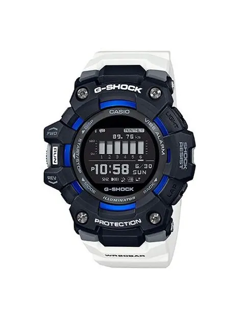 Часы CASIO G-Shock Digital 'Black White' — изображение 1 из 4, оттенок синий