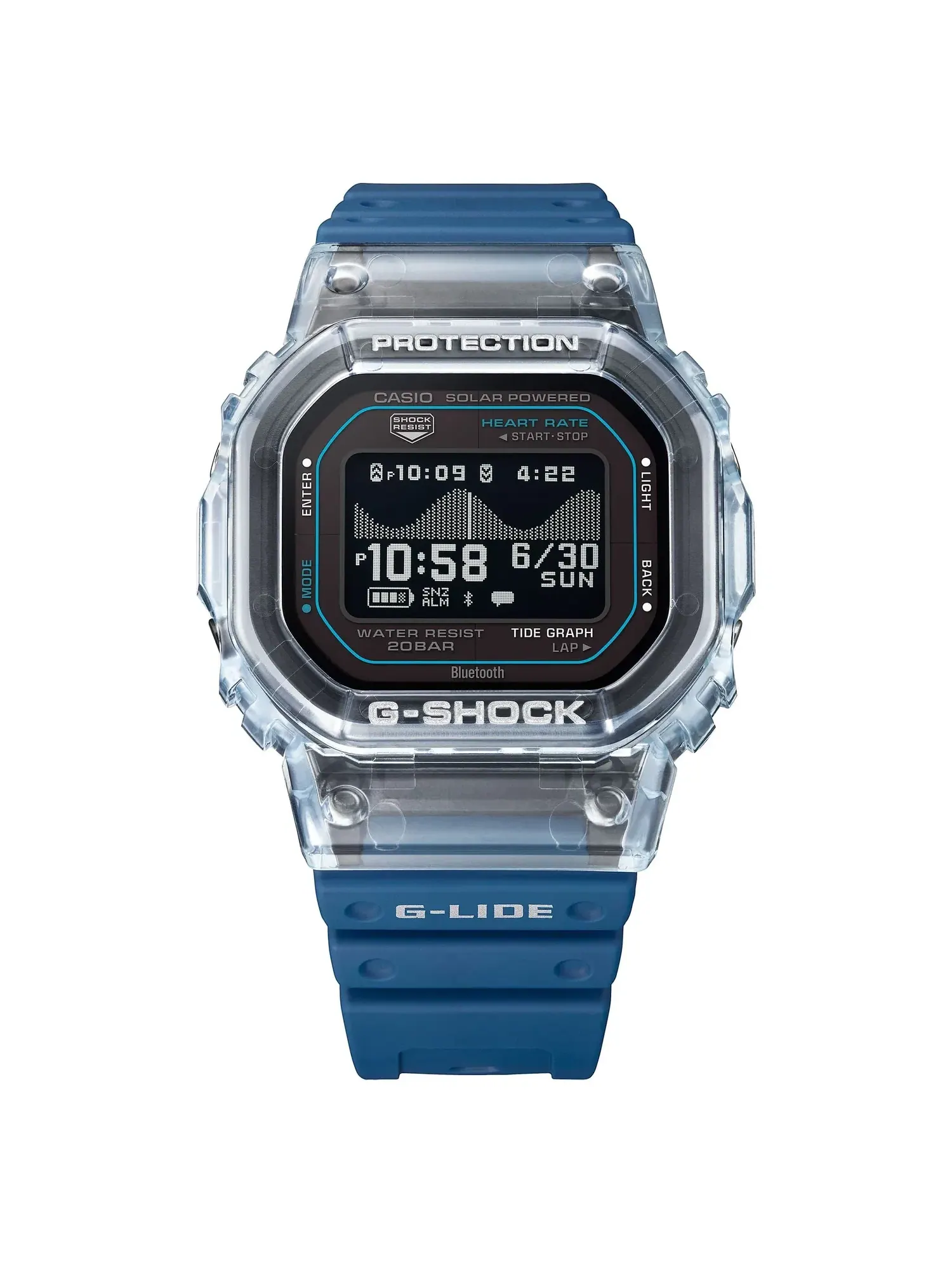 Цифровые часы CASIO G-LIDE GBX-H5600 серии — изображение 2 из 3, оттенок синий