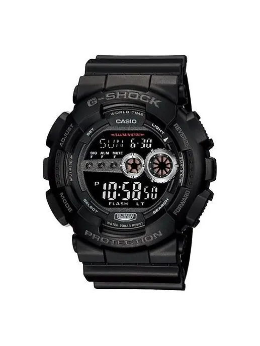 Часы CASIO G-Shock Digital 'Black' — изображение 1 из 2, оттенок черный