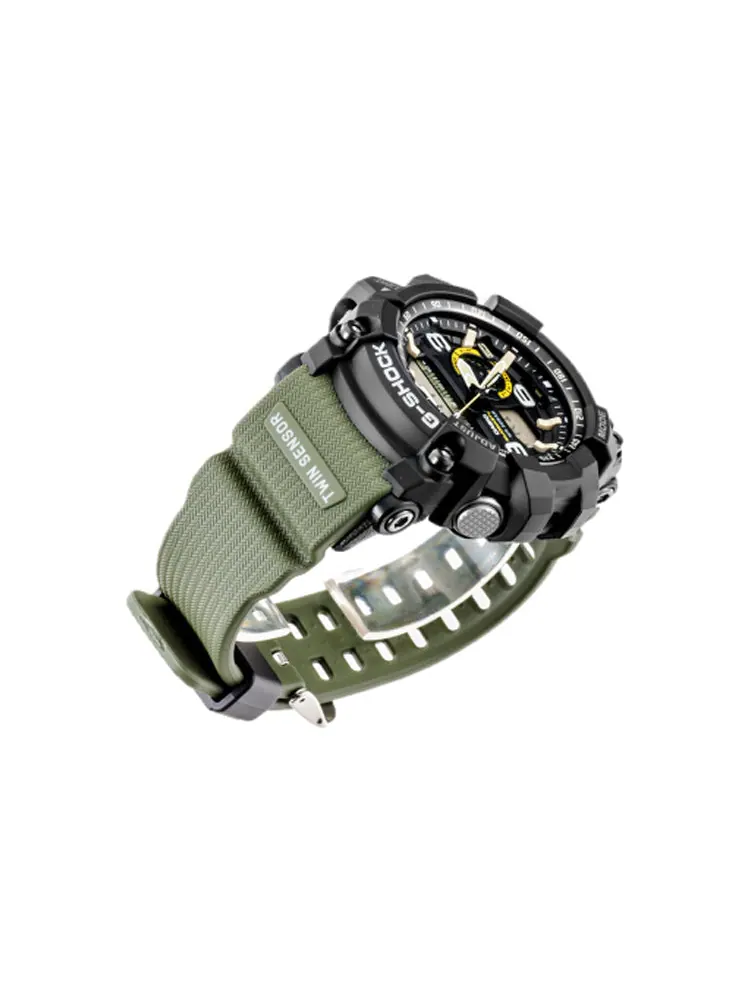 Часы CASIO G-Shock Mudmaster 'Black Olive' — изображение 2 из 7, оттенок черный оливковый