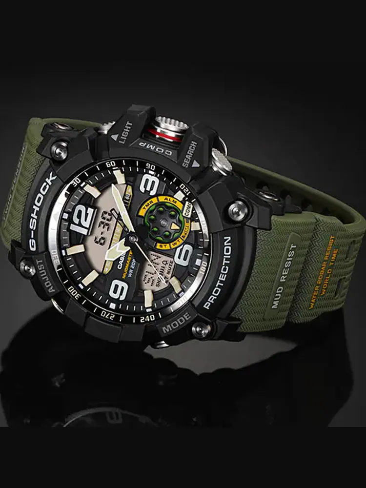 Часы CASIO G-Shock Mudmaster 'Black Olive' — изображение 4 из 7, оттенок черный оливковый