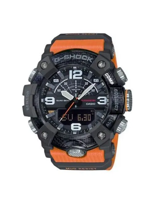 Часы CASIO G-Shock Mudmaster 'Black Orange' — изображение 1 из 4, оттенок черный/оранжевый