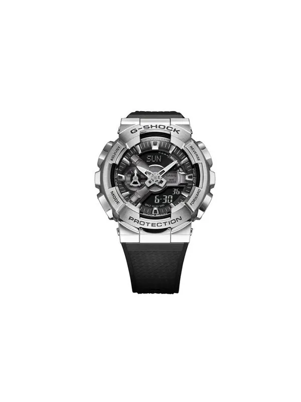 Часы CASIO G-Shock Analog-Digital 'Black Silver' — изображение 2 из 4, оттенок серебряный
