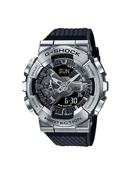 Часы CASIO G-Shock Analog-Digital 'Black Silver' — изображение 1 из 10, оттенок черный серебристый